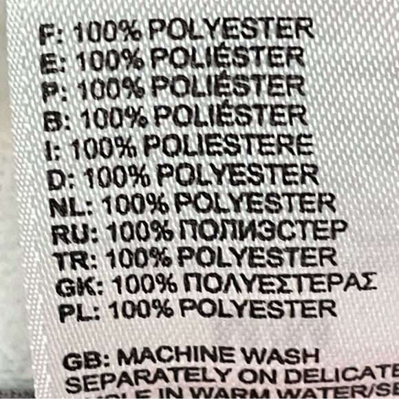 The North Face Lightweight White Fleece Pullover Quarter Zip Neckline, size Med - Picture 6 of 6